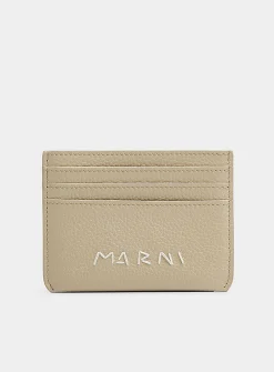 Embroidered signature card case