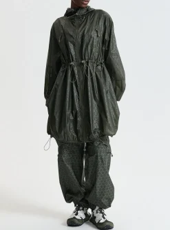 Emma long canvas windbreaker