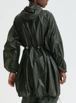 Emma long canvas windbreaker