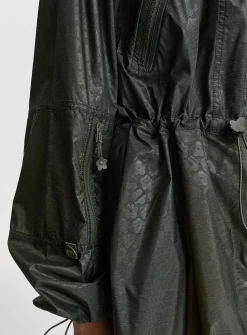 Emma long canvas windbreaker
