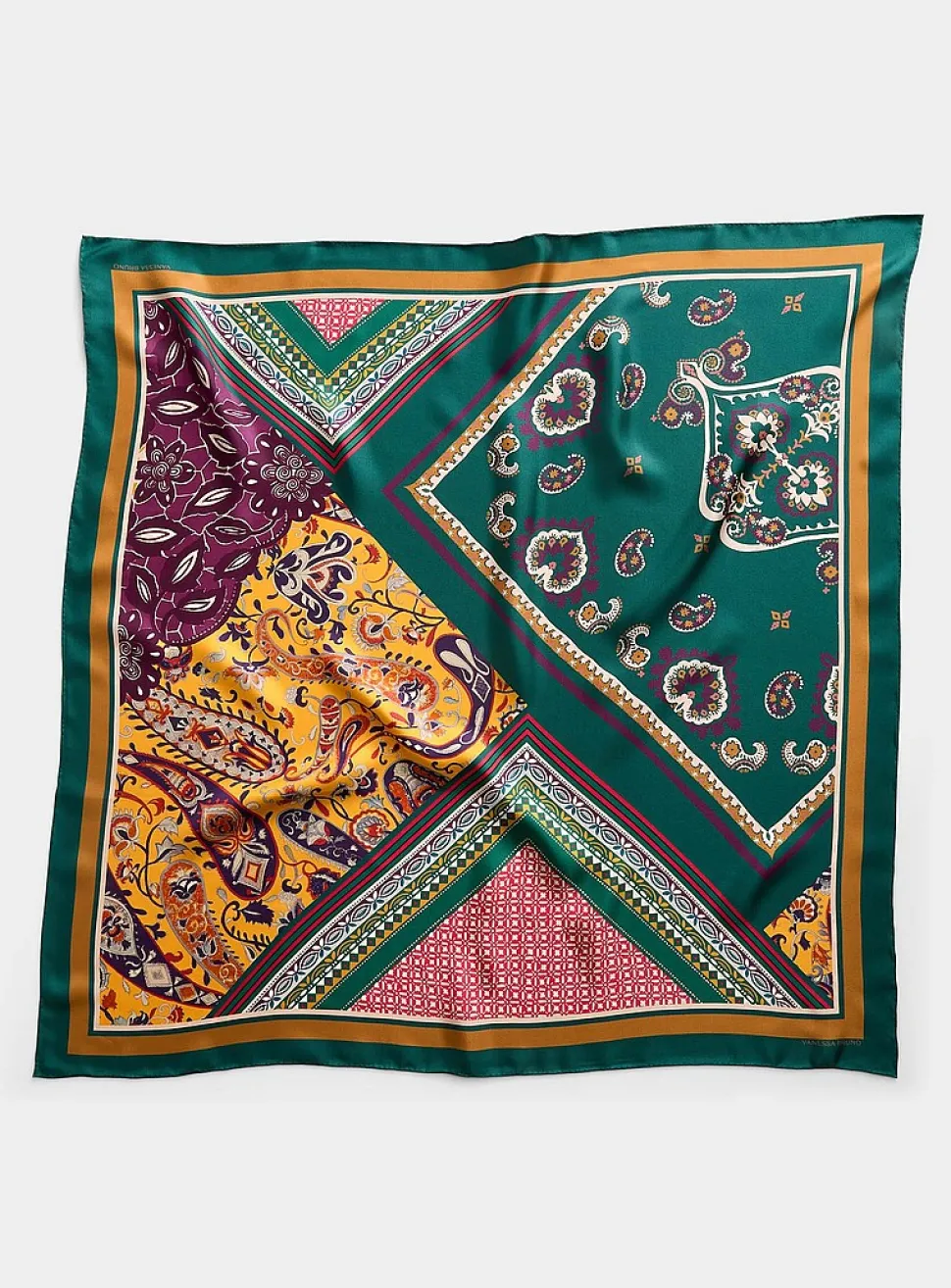 Endy paisley mosaic scarf
