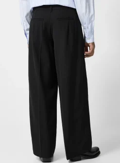 Eron wide-leg twill pant