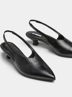 Eros slingback leather mules