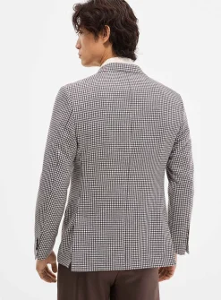 Espresso houndstooth jacket