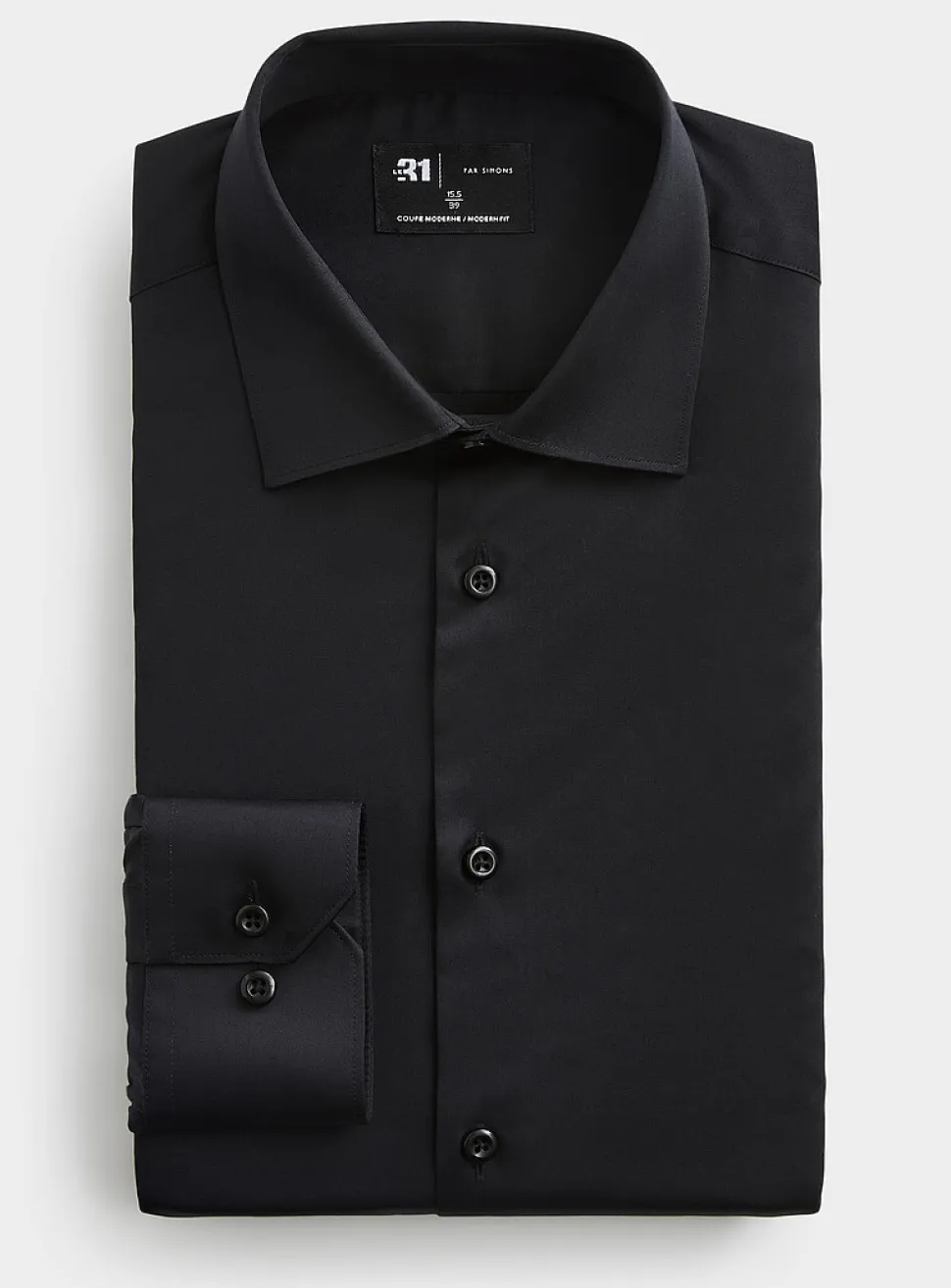 Essential satiny cotton shirt