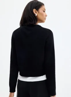 Essential solid boxy-fit cardigan