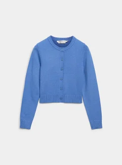 Essential solid boxy-fit cardigan