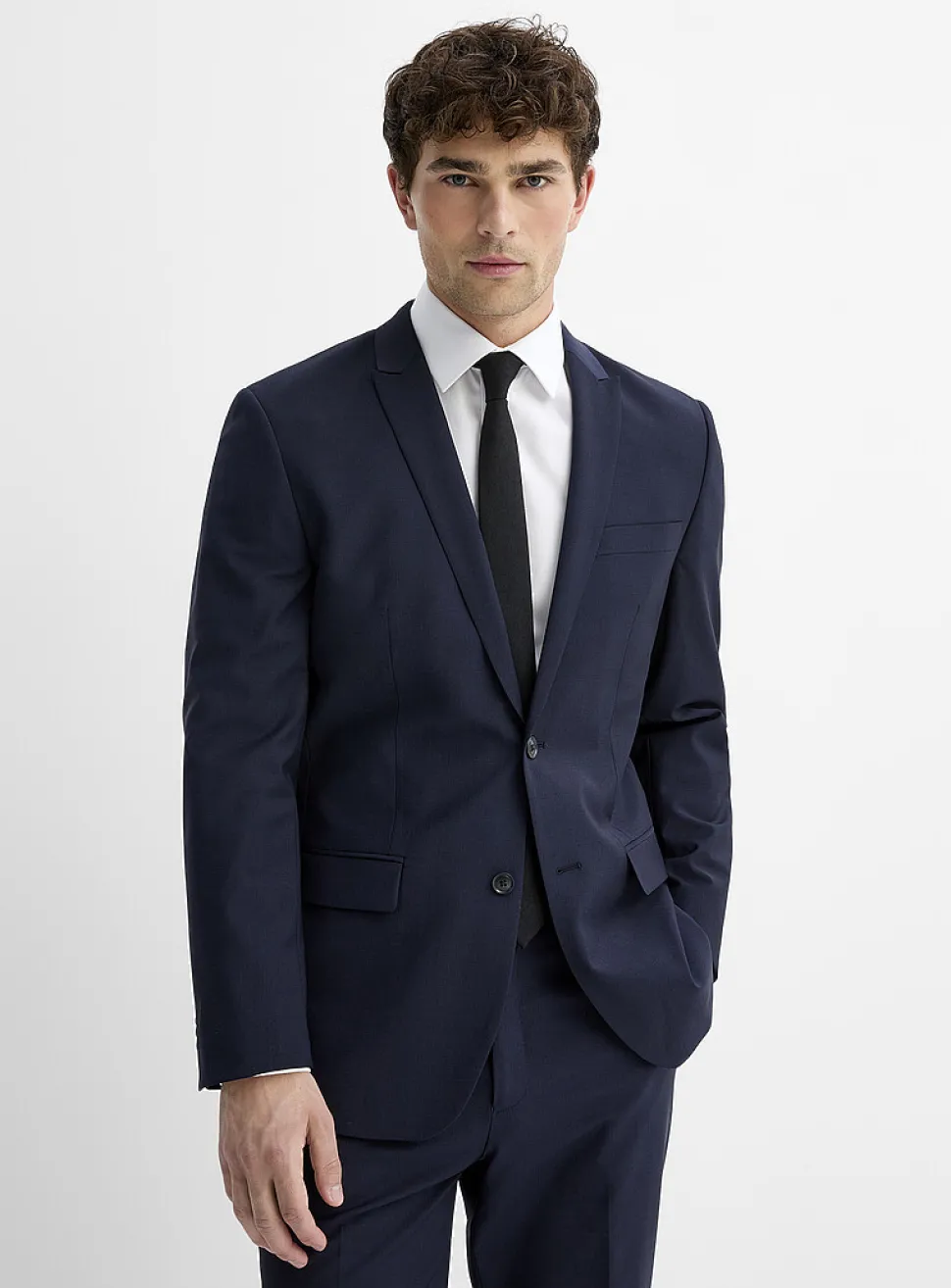 Essential wool-blend jacket