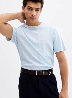 Etched-stripe T-shirt