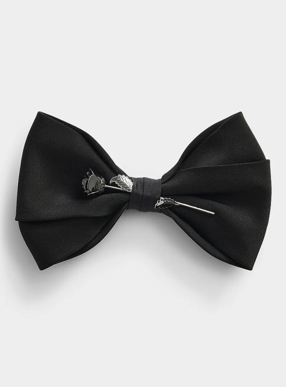 Eternal rose monochrome bow tie