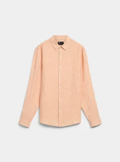 100% European linen long-sleeve shirt