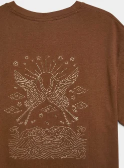 Exotic embroidery T-shirt