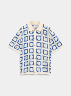 Fabian mosaic crochet shirt