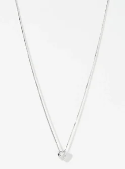 Faceted heart chain