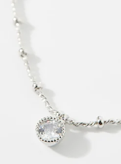 Faceted stone chain