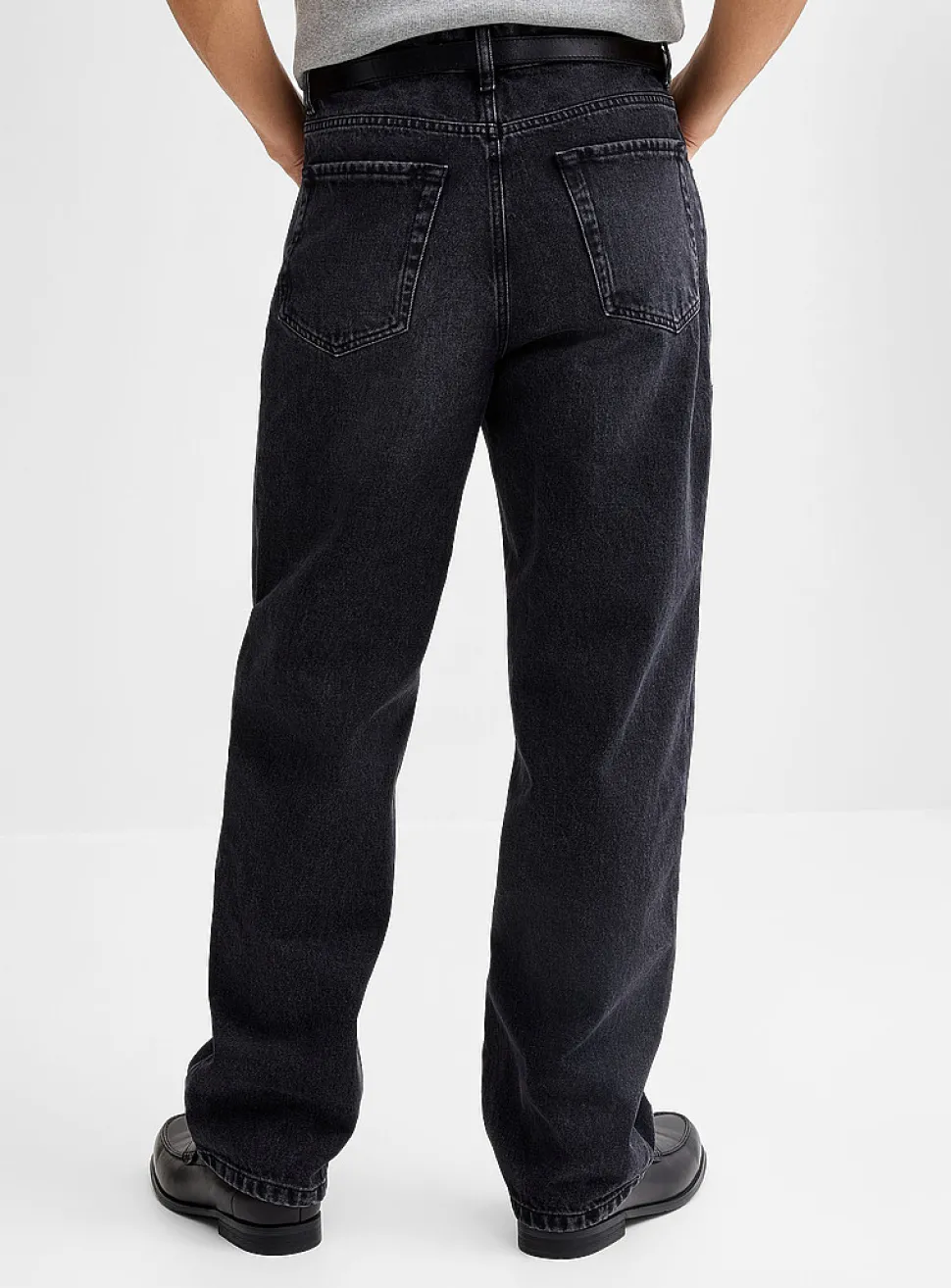 Faded black jean