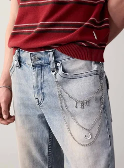 Faded flap-pocket jean