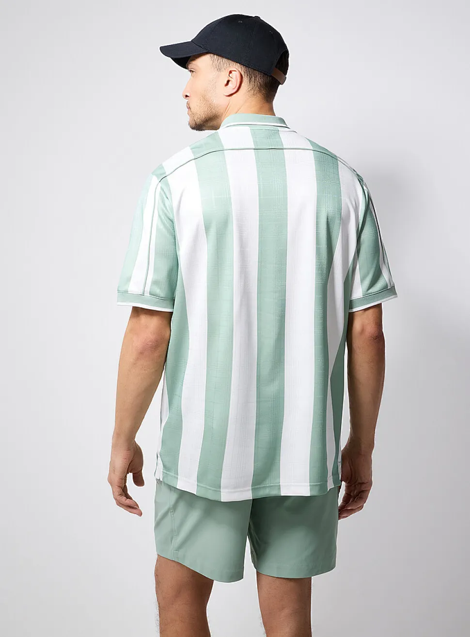 Fairway Fresh block-stripe golf polo