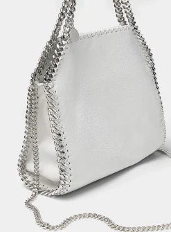 Falabella pearl grey chain handbag