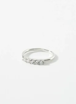Faux-crystal pinky ring