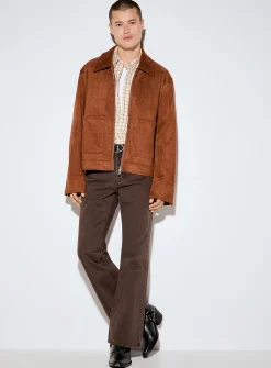 Faux-suede jacket