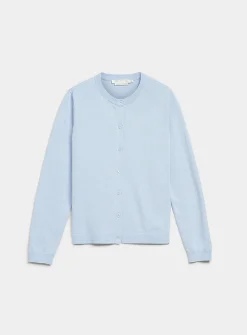 Fine-knit solid essential cardigan