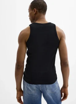 Finely ribbed stretch tank