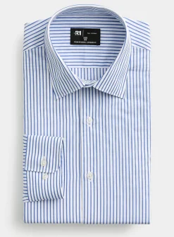 Fine pyjama-stripe shirt