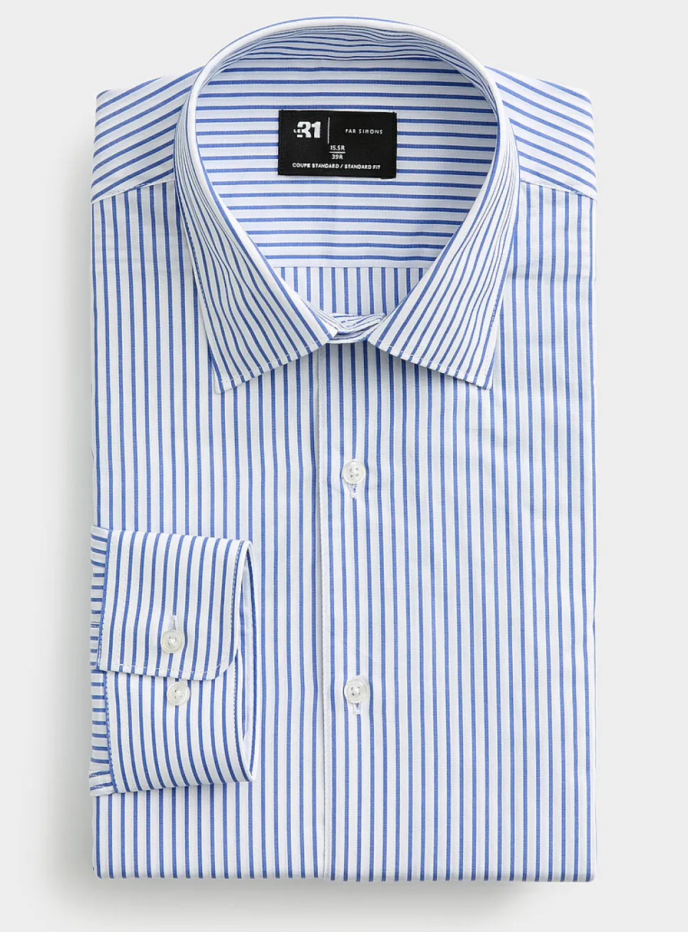 Fine pyjama-stripe shirt