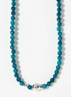 Fish turquoise beaded necklace