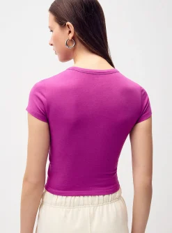 Fitted organic cotton T-shirt