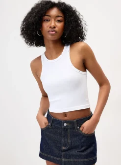 Fitted silver-stud cami