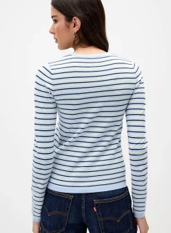 Fitted striped sweater