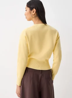 Fitted-waist cardigan