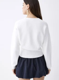 Fitted-waist cardigan