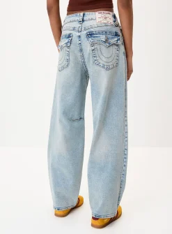 Flap pockets baggy jean