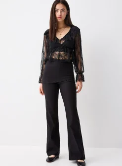 Flared dress skirt-pant