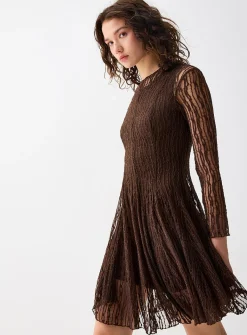 Flared lace dress