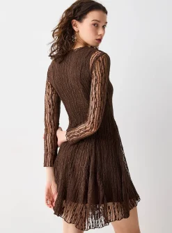 Flared lace dress