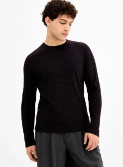 Flat-ribbed jersey T-shirt