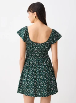 Floral bows short dress