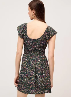 Floral bows short dress