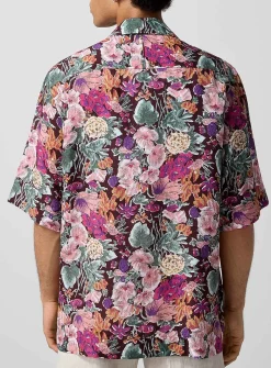 Floral camp shirt