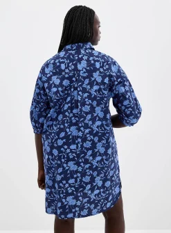 Flower bouquet shirtdress