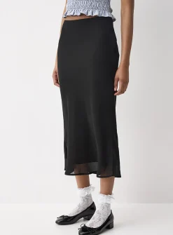 Flowy chiffon maxi skirt