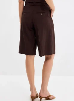 Flowy hammered Bermuda short