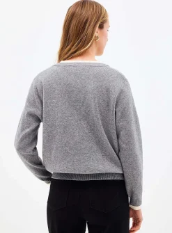 Fooler striped Henley sweater