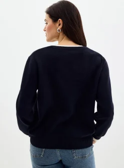 Fooler striped Henley sweater