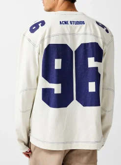Football-style long-sleeve T-shirt