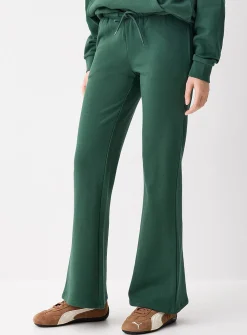 French terry flared pant